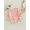 thumbnail image 3 of Faithtur Bébé Pulls à Col Rond, Manches Longues Couleur Unie Pulls Tricotés Lâches, 3 of 9