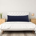 thumbnail image 3 of PiccoCasa Brushed Microfiber Pillowcase Body Pillow Pillowcase, Queen Navy Blue, 3 of 8