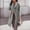 Grey, variant on EGNMCR Womens Plaid Shacket Jacket, Long Sleeve Button Down Fleece Hooded Jackets, Warm Coat Womens And Winter Lapel Woolen Cloth Coat Trench Jacket Long Overcoat Outwear Women Coat