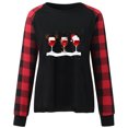 thumbnail image 5 of Pisexur Chandails en Molleton de Noël pour Femmes 2024 Mode Manches Longues Col Rond Chandails en Molleton Graphique Arbre de Noël Amusant Chandails à Capuchon Décontractés Vacances Chandail Ample Surdimensionné, 5 of 5