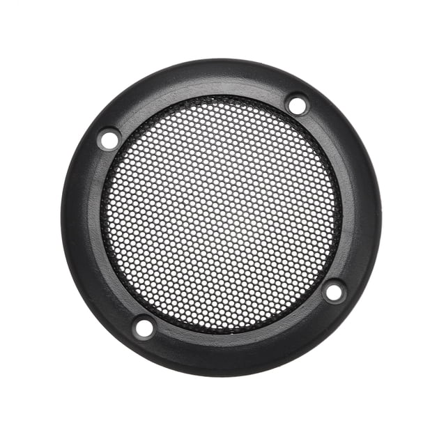 Unique Bargains Speaker Grill Cover 3.5 Inch Mesh Decorative Circle Subwoofer Protector Black