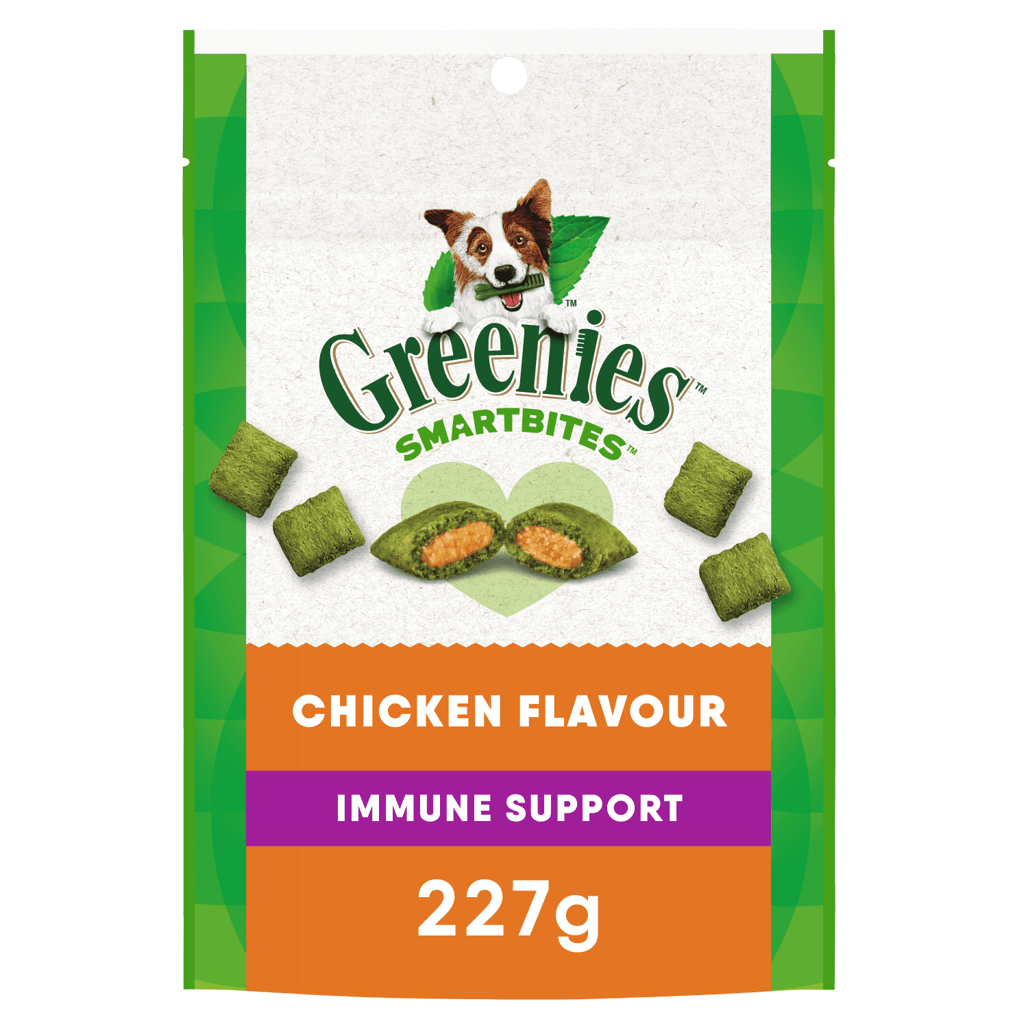 Greenies Smartbites Immune Support Chicken Flavour Crunchy & Creamy Adult Dog Treats