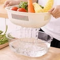 thumbnail image 4 of Multi Functional Fruit and Vegetable Washing Basket with Strainer | Colander for Kitchennk with Drainer | Food Catcher and Rinser Bowl for Salad Making | Collapsible Produce Cleaner for Home Use |, 4 of 6