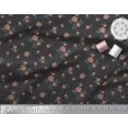 thumbnail image 2 of Soimoi Tissu en Coton Canard Feuilles & Roses Imprimés Floraux au Mètre 56 Pouces de Large, 2 of 3
