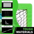 thumbnail image 2 of 2-Pack Foldable Kids Soccer Goals Set with 4 Support Rods, 4 Connecting Rods, 8 Ground Nails & 2 Storage Bags - Portable Steel/Fiberglass/Oxford Cloth Training Frames for Indoor/Outdoor Use, Blue, 2 of 6
