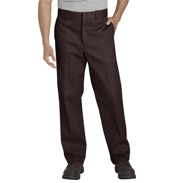 Dickies Mens 874 FLEX Work Pants, 30W x 32L, Dark Brown