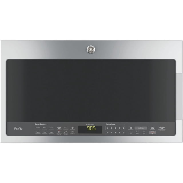 GE Profile Four à Micro-Ondes de 2,1 Pi3 à Hotte Intégrée en Acier Inoxydable PVM2188SJC
