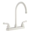 thumbnail image 1 of Dura Faucet DF-PK330HC-WT RV J-Spout Kitchen Sink Faucet (White), 1 of 2
