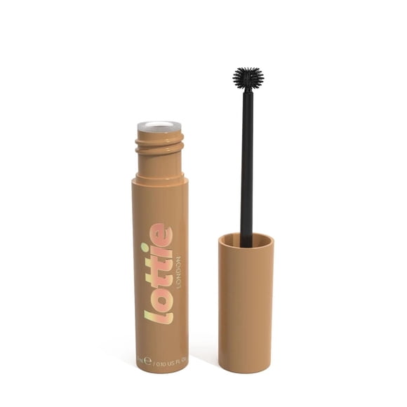 Lottie London - On The Ball Blonde Brown - Fixing Fiber Tinted Brow Gel - 0.10 Fl oz