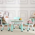 thumbnail image 3 of Kids Table and Chairs Set, Height Adjustable Desk with 4 Seats for Ages 2-10,Arts & Crafts Table,Graffiti Desktop, Non-Slip Legs, Max 300lbs, Children Multi-Activity Table for Classrooms,Daycares,Home, 3 of 8