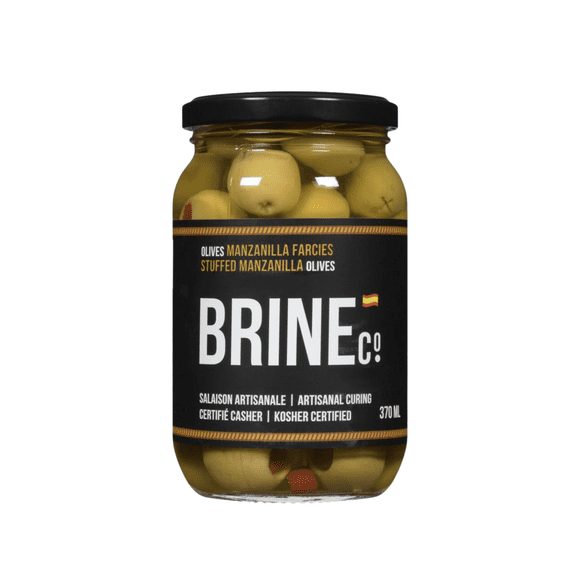 Brine Co Manzanilla Stuffed Olives 370ML Jar