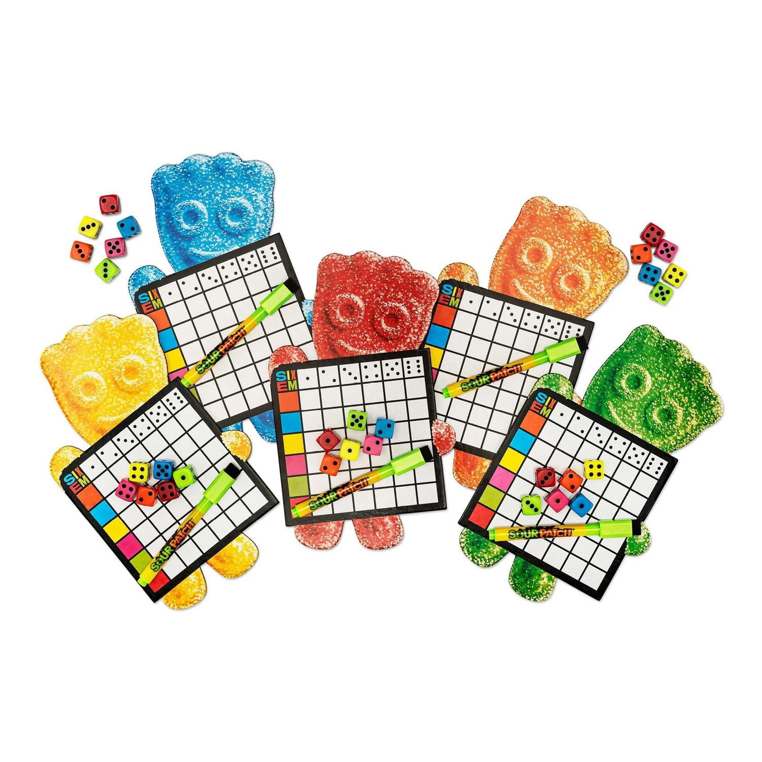 Sixem – Édition Sour Patch Kids – Jeu de cartes d’ambiance rapide – Version anglaise