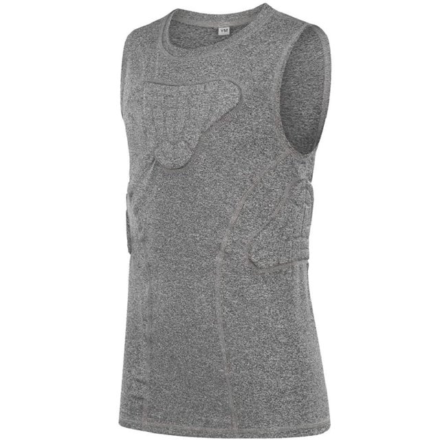 Gilet de Compression Rembourré pour Jeunes, Protecteur de Côtes pour Rugby, Baseball, Football, Basketball, Lacrosse