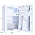 thumbnail image 2 of Costway Réfrigérateur Congélateur Glacière Frigo Compact 3,2 Pi3 Unité, 2 of 10