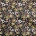 thumbnail image 1 of oneOone Tissu Polyester Spandex Marron Floral Rétro pour Couture Tissu Imprimé au Mètre 56 Pouces de Large, 1 of 5