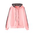 thumbnail image 2 of Innerwin Ensemble de Jogging Imprimé Léopard Survêtements pour Femmes Jogging Hoodies Confortable 2 Pcs Rose 2TG, 2 of 6