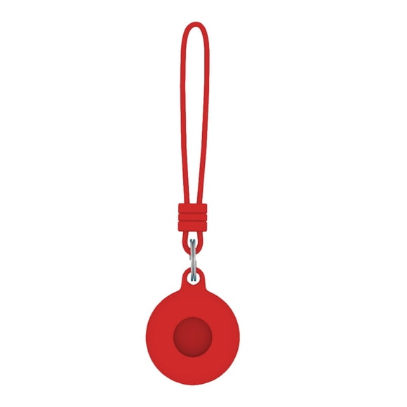 relayinert Étui de Traqueur en Silicone, Protecteur Anti-Perte, Porte-Clés Portable de Remplacement pour iOS AirTag, Rouge
