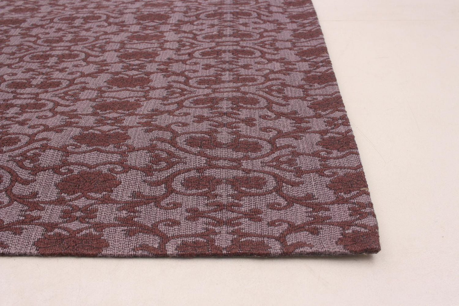 ECARPETGALLERY Tapis Fait à la Main pour Salon, Salle à Manger et Chambre à Coucher Contemporain Collection Collage 4'9" x 6'8" en Mauve
