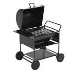 1/12 BBQ Grill Model, Mini BBQ Grill Model Light Iron Highly Emulational Strong Not Easily Deformed Black  For Decoration