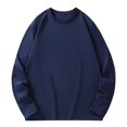 thumbnail image 1 of Qtocio Hauts pour Hommes, T-Shirt à Col Rond Uni à Manches Longues Décontracté Doux Confortable Basique pour Tous les Jours pour Hommes, 1 of 5