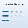 thumbnail image 2 of Mistaha USB External Sound Card 7.1 USB To 3.5mm Earphone Mic Adapter Soundcard Mic headphone, 2 of 8