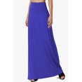 thumbnail image 3 of TheMogan Jupe Longue Maxi Décontractée en Jersey Drapé Pliable pour Femmes P-3X, 3 of 7
