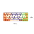 thumbnail image 3 of UsRHHA Mechanical Keyboard Wired Compact, 61 Keys Gaming Keyboard for PC Laptop, Mechanical Keyboard Gaming Peripheral, 3 of 5