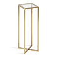 thumbnail image 1 of Kate and Laurel Jaspur Square Metal End Table, 7x7x21, Gold, 1 of 15
