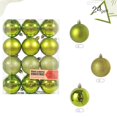 thumbnail image 1 of Christmas Decorative Balls Christmas Tree Hanging Christmas Ball Hanging Decorations 24PCS(Red), 1 of 8