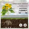 thumbnail image 4 of Outsunny Ensemble de 5 Bacs de Jardin Surélevés Bricolage Grands Bacs à Plantes en Acier, Gris, 4 of 9