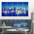 thumbnail image 1 of New York City Night Panorama - Extra Large Canvas Art Print, 1 of 1