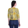 thumbnail image 3 of Moomaya Printed Keyhole Neck Ring Top Casual 3/4th Sleeve Tees Tank Tunic Top, 3 of 5