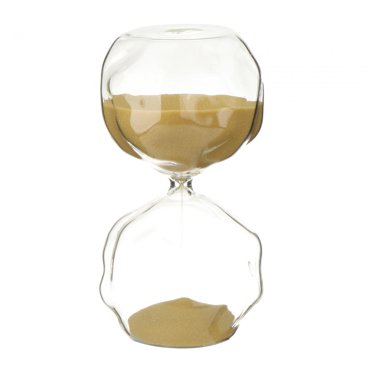 Rongfmy Glass Hourglass 30 Minutes Timming Gadget Creative Modern Bathroom Sandglass Gold