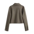 thumbnail image 5 of EGNMCR Veste à Manches Longues pour Femmes, Veste Décontractée Sans Capuche, Mode, Veste d'Hiver Chaude pour Femmes, 5 of 5