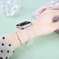 thumbnail image 2 of KOMI Compatible with Series 8/7/9 Resin Apple Watch Bands 45mm 44mm 42mm,Fashion Resin Bracelet Wristband with Stainless Steel Buckle for iWatch Ultra 49mm Series 6/5/4/3/2/1/SE, 2 of 4