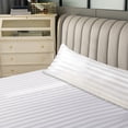 thumbnail image 4 of Fridja Satin Body Pillow Cover Imitation Silk Body Pillow Pillowcase 1 Pack, Solid Color Stripe Silky Envelope Closure Large Long Pillow Cases, Gifts for Women Men(20x54 Inches, White), 4 of 6