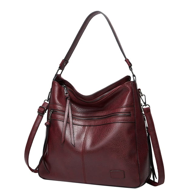 CUITING Handbags For Women Large Designer Ladies Bag Bucket Purse Leather