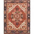 thumbnail image 1 of Ahgly Company Indoor Rectangle Abstract Saffron Red Persian Area Rugs, 2' x 3', 1 of 6
