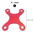 thumbnail image 2 of Generic H-Style & X-Style Skateboard Shock Absorber Pads - Anti-Sink Longboard Risers, 4 Outer Holes, Black, Aluminum Alloy, Multiple Sizes & Colors, 2 of 4