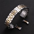 thumbnail image 2 of VONKY Gold Stainless Steel Metal Strap For Wide Compatibility Smartwatches Interchangeable Bracelet gold 24mm, 2 of 6