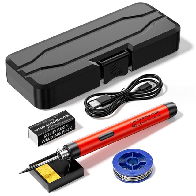 Fer à Souder Électrique Intelligent Portable USB, Stylo de Soudage Multifonction avec Fonction d'Ajustement de Température 300-450°C
