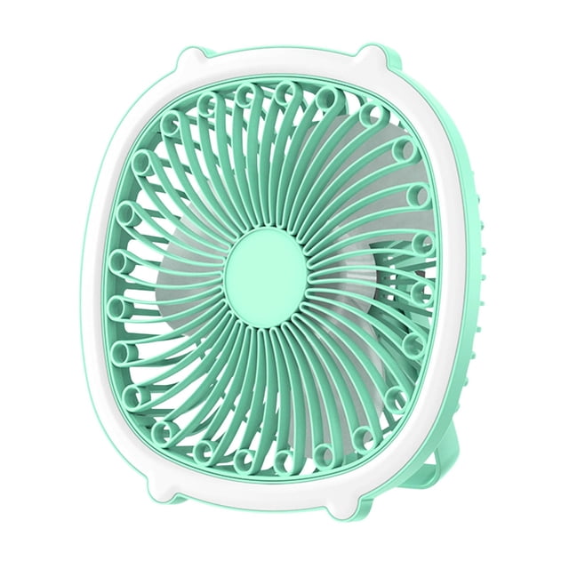 Pompotops Charging Desktop Small Fan Dormitory Fan Wall-Mounted Mini Small Ceiling Fan Electric Fan Lights Clearance