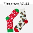 thumbnail image 3 of GDREDA Chaussettes en Laine pour Femmes Chaussettes de Noël pour Femmes Chaussettes Imprimées Chaussettes Longues pour Femmes Chaussettes Fantaisie Funky Mignonnes Chaussettes de Noël Chaussettes Mi-Mollet Rouges,, 3 of 4