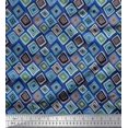 thumbnail image 1 of Soimoi Cotton Cambric Fabric Square Geometric Print Sewing Fabric Yard 42 Inch Wide, 1 of 3