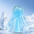 thumbnail image 3 of Blue Usb Charging Handheld Small Fan Mini Portable Rechargeable Student Dormitory Office Compact Design Long Battery Life Efficient Cooling Lightweight, 3 of 8