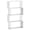 White, variant on HOMCOM Storage Display Unit Bookshelf Bookcase Dividers Z Shaped Walnut