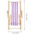 thumbnail image 2 of 2Pcs Simulation Deck Chair Dolly House Folding Chair Decorative Mini Ornament, 2 of 8