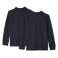 thumbnail image 2 of George Boys' Uniform Long Sleeve Polos 2-Pack, 2 of 2