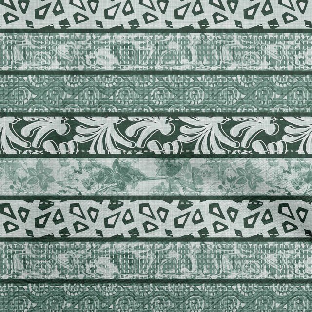 oneOone Rayon Dark Green Fabric Mix Block Pattern Quilting Supplies Print Sewing Fabric By The Yard 56 Inch Wide