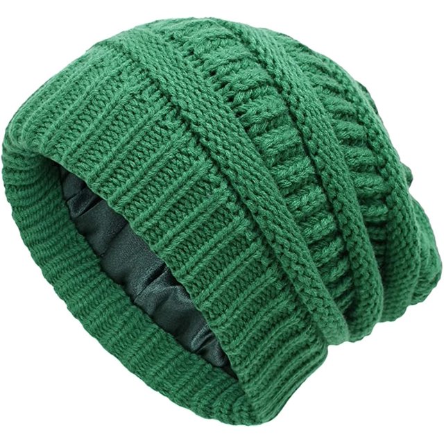 LinYooLi Women Knitted Slouchy Cable Beanie Skull Thick Hat Soft Warm Winter Ski Cap